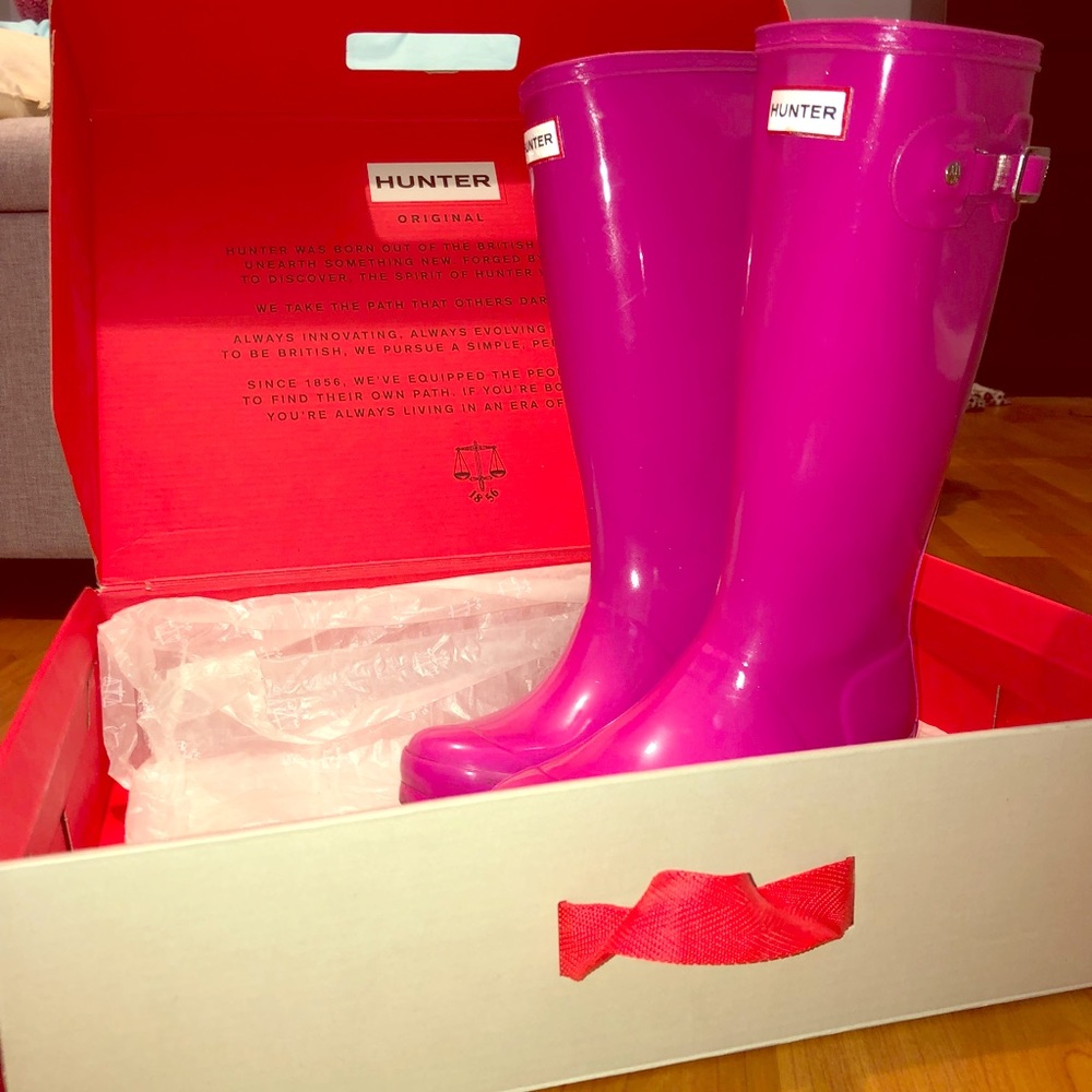 Hunter Tall Pink Rainboots